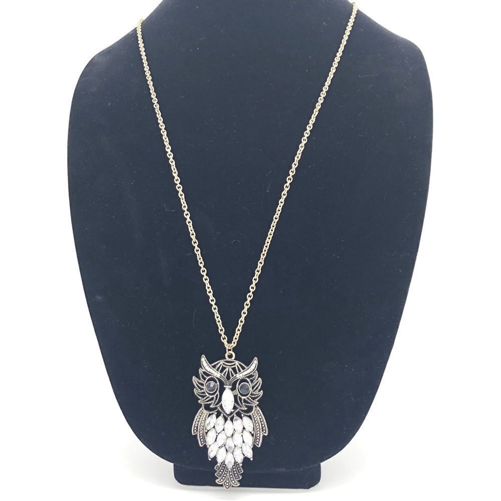 Owl
🦉 pendant Necklace on silver tone chain